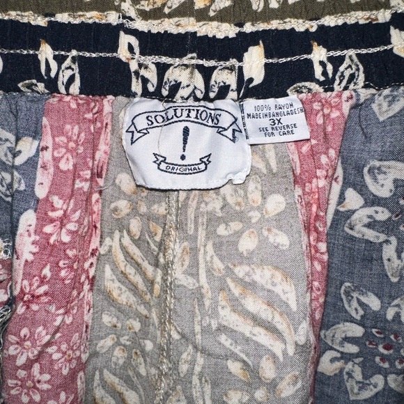 3xl solutions multi pattern short set - Picture 5 of 5